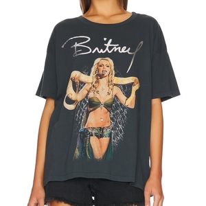 DAYDREAMER Britney Spears Slave 4 U Tee in Pigment Black